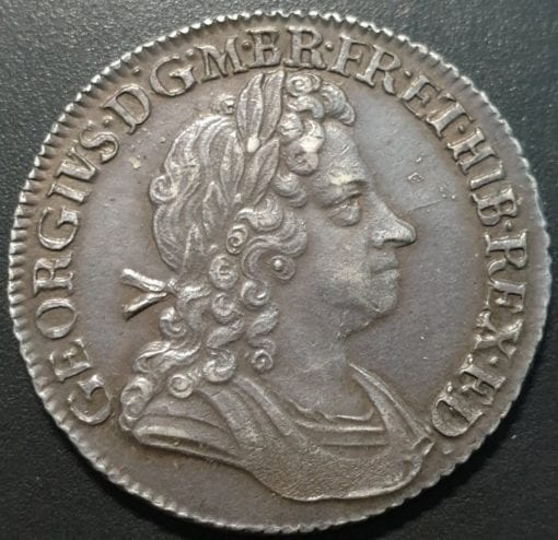 George I (1714-27), Shilling, 1723 South Sea Company issue, first laureate and draped bust right