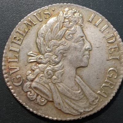 William III (1694-1702), Shilling, 1700, large 0s in date, fifth laureate and draped bust right