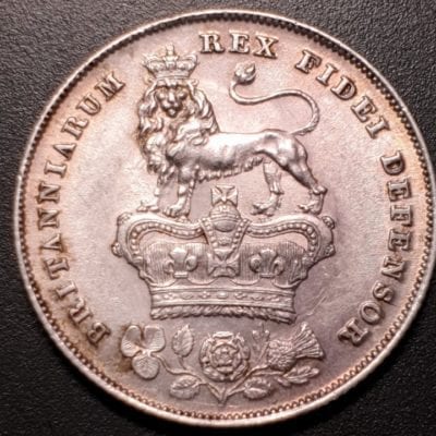 George IV, 1826 Bare Head Shilling