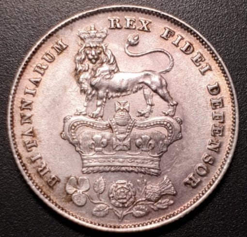 George IV, 1826 Bare Head Shilling