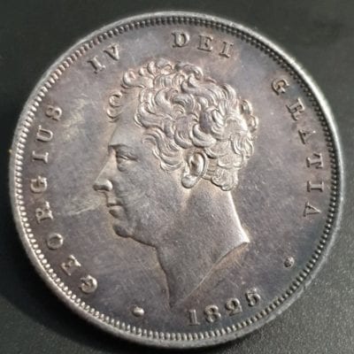 George IV, 1825 Bare Head Shilling