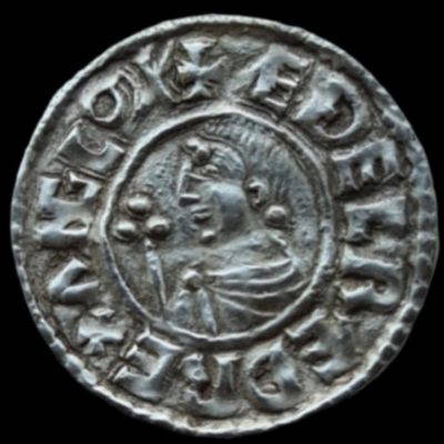 Aethelred II 978-1016, Silver Crux Penny