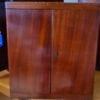 A mahogany coin cabinet, ex Baldwin