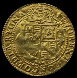 Charles I (1625-49), Unite, group A, initial mark lis (1625)