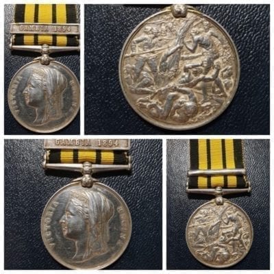 East & West Africa Medal, J Matthews P.O 1st Class, HMS Rayleigh