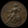 George II (1727-60), copper Halfpenny, 1729