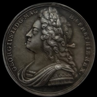 Struck to commemorate the coronation of George II (1727)