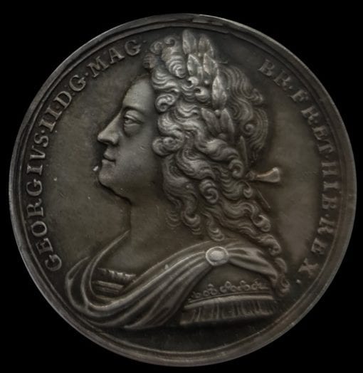 Struck to commemorate the coronation of George II (1727)