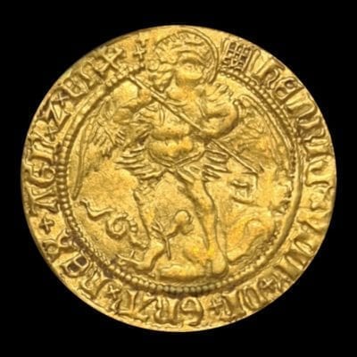 Henry VIII (1509-47), fine gold Angel of six shillings and eight pence, first coinage (1509-26)