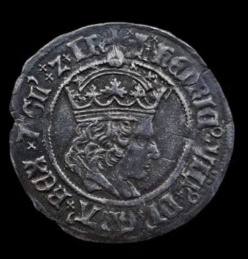 Henry VIII Groat 1st Coinage Castle Mint Mark