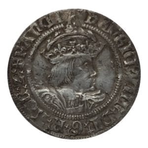 Henry VIII (1509-1547), Groat second coinage (1526-44), London Tower Mint, Second crowned bust (Laker Bust B) in profile right, initial mint mark Rose both sides.