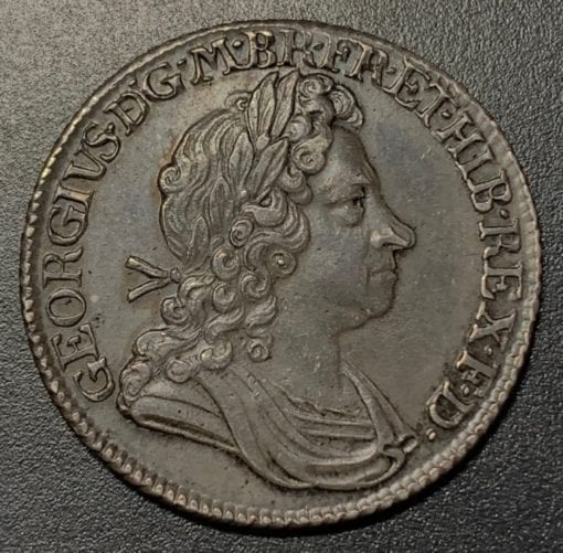 George I (1714-27),Shilling, 1720, first laureate and draped bust right