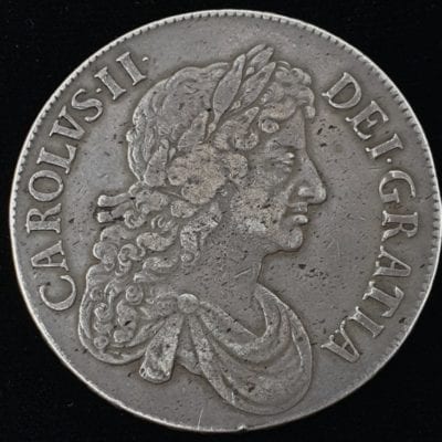 Charles II Crown 1673 over 2