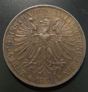 Frankfurt Double Thaler 1861