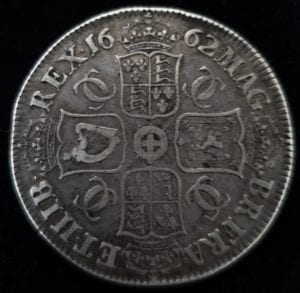 Charles II 1662 Crown Rose Below