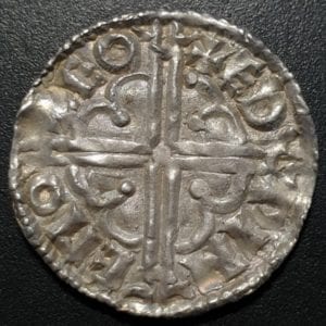 Cnut (1016-1035), silver Penny, quatrefoil type, Thetford Mint