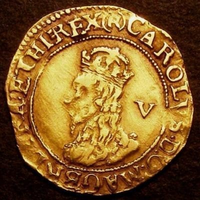 Charles I (1625-1649), Gold Crown, Group D, Fifth bust