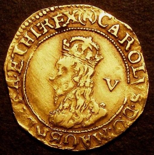 Charles I (1625-1649), Gold Crown, Group D, Fifth bust