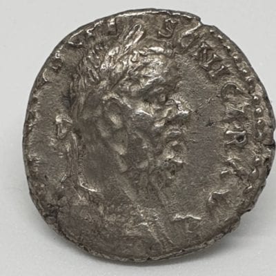 Pescennius Niger AR Denarius. Antioch, AD 193-4. IMP CAES C PESC NIGER IVST AVG, laureate head right / SALVTI AVG, Salus (or Aequitas) standing left, holding scales and cornucopiae