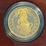 Queens Beast Yale of Beaufort complete Gold Proof One Ounce