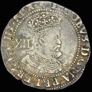 James Ist Shilling Obverse