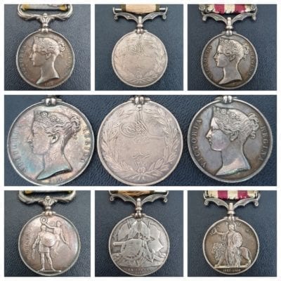 A wonderful Victorian Army Medal Group (3 medals) awarded to Sergeant William Orr, 72nd Highlanders, Crimea & Indian Mutinty and Turkish Crimea