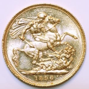 Victoria Vail Head Sovereign 1896 S