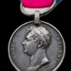 Waterloo Medal with original steel clip, and split ring suspension, awarded to Private William Smith