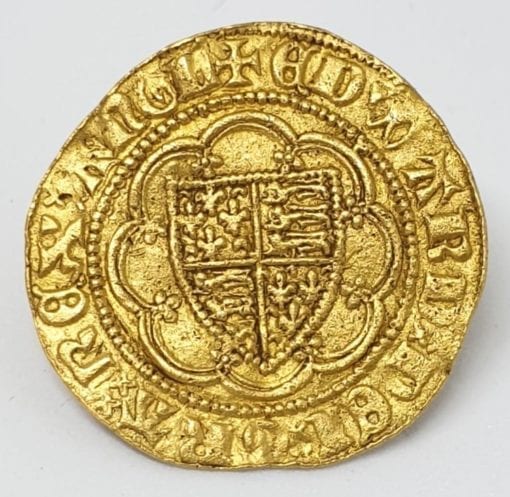 Edward III (1327-1377), gold Quarter-Noble, fourth coinage, Treaty period (1361-69)