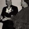 Sir Desmond Heap wearing his Medals