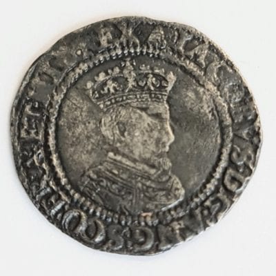 Ireland, James I (1603-25), silver Sixpence, first coinage (1603-04), first crowned bust