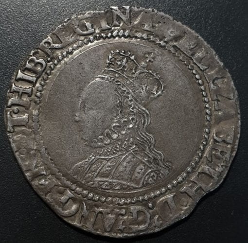 Elizabeth I Shilling, second issue, 1560-1, m.m. cross crosslet