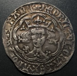 Henry V 1413 - 22, London mint, class Cb groat