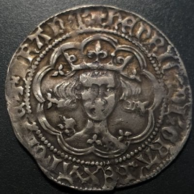 Henry V 1413 - 22, London mint, class Cb groat