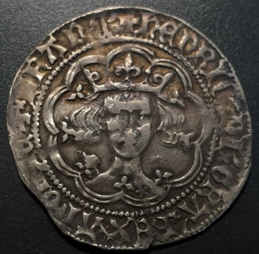 Henry V 1413 - 22, London mint, class Cb groat