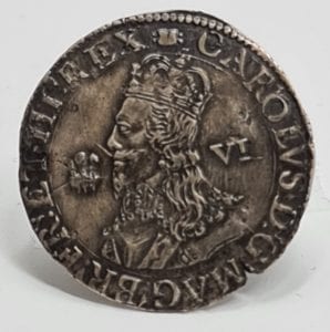 Charles Ist, Aberystwyth Sixpence