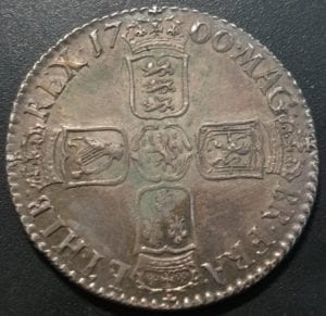 William III (1694-1702), Shilling, 1700, small 0s in date, fifth laureate and draped bust right