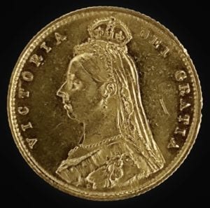 1887 Victoria Half Sovereign 