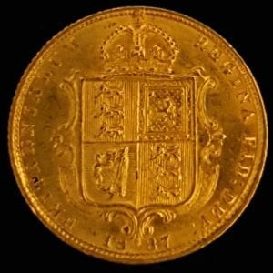 1887 Victoria Half Sovereign 