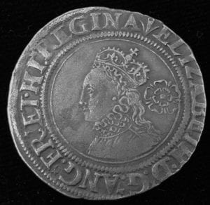 Elizabeth I Sixpence 1561 3rd Issue